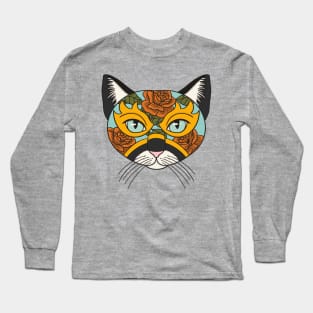 Lucha Libre Mask Cat Long Sleeve T-Shirt